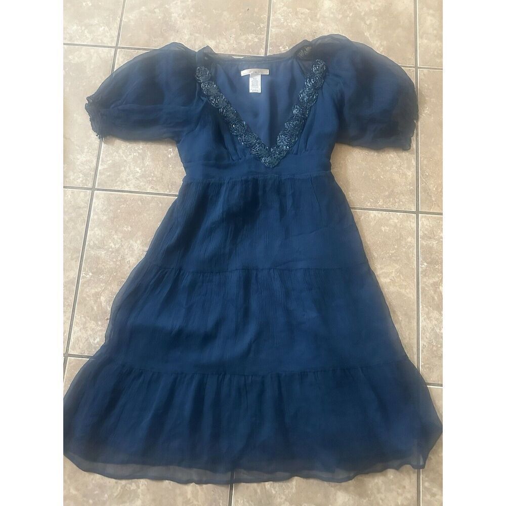 Miss Closet S Embellished Silk Mini Dress Tie